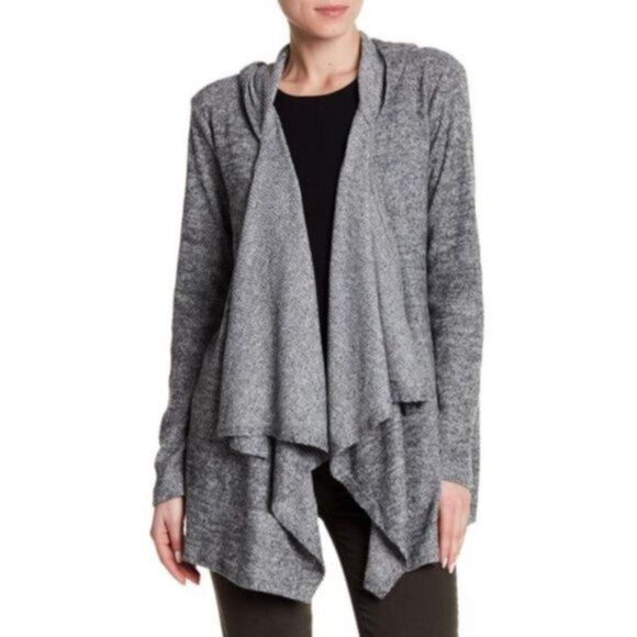 Olive & Oak Women's Miah Hooded Cardigan Open Front Long Sleeve Gray Size XS - Picture 1 of 7